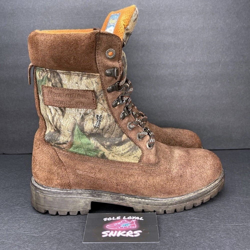Remington 270 Men's Brown Camo Genuine Leather Insulated Hunting Boots Size 8‎
